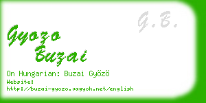 gyozo buzai business card